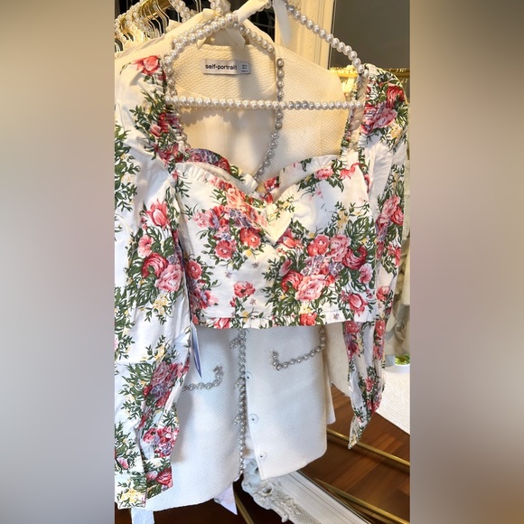 Revolve Majorelle Roman Ruffled Crop Bustier Top - Picture 10 of 16